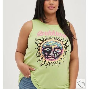 CLASSIC CREW TANK - COTTON SUBLIME LIME GREEN 5x